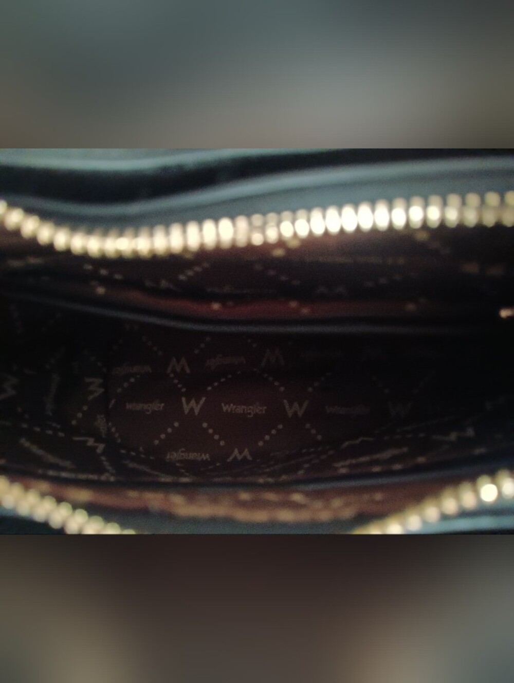 Wrangler Navy Blue Embossed Crossbody Bag - Picture 6 of 6